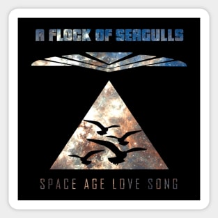 A Flock Of Seagulls Vintage Fanmade Sticker